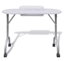 Load image into Gallery viewer, vidaXL Pedicure Manicure Foldable Portable Nail Table Manicure Equipment For Nail Salon With Bag Beauty Salon Furniture