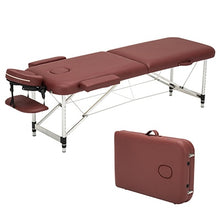Load image into Gallery viewer, Folding Beauty Bed   Professional Portable Spa Massage Tables Lightweight Foldable with Bag Salon Furniture Aluminum alloy