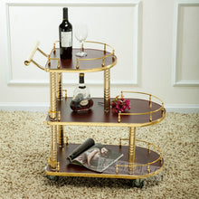 Load image into Gallery viewer, Wine Water Cart Hotel Three-tier Service Car Snack  Dessert Car 4s Shop Tea Car